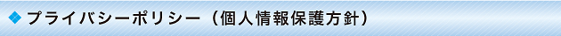 プライバシーポリシー（個人情報保護方針）